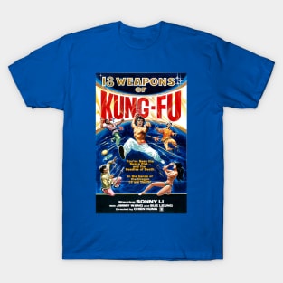 Classic Kung Fu Movie Poster - 18 Weapons T-Shirt